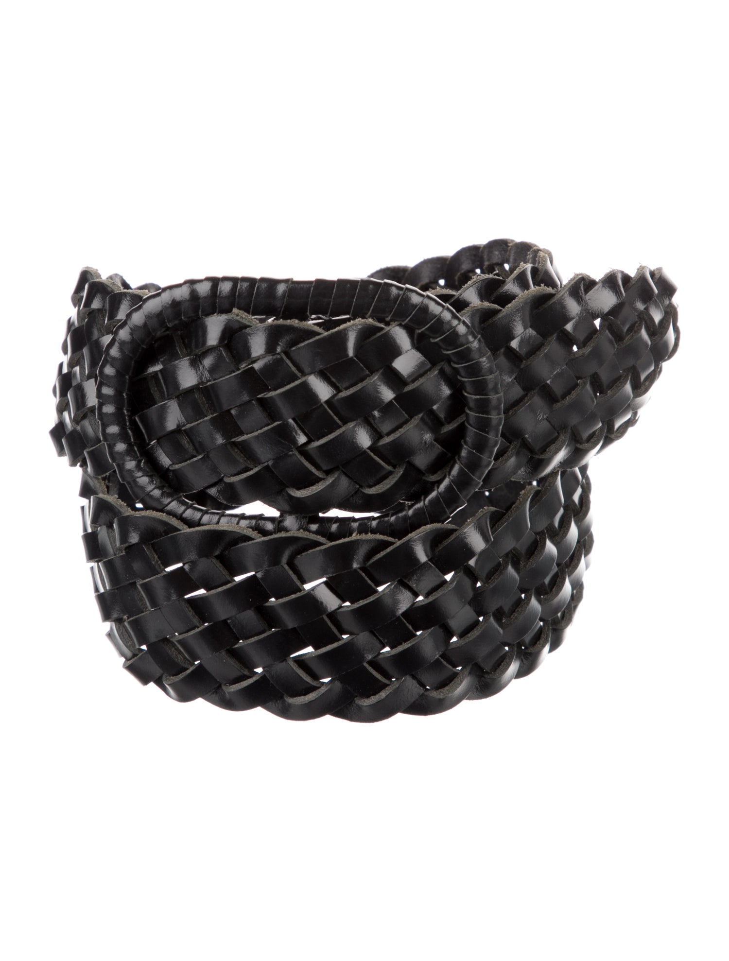 TOTEME Leather Braided Accents Waist Belt