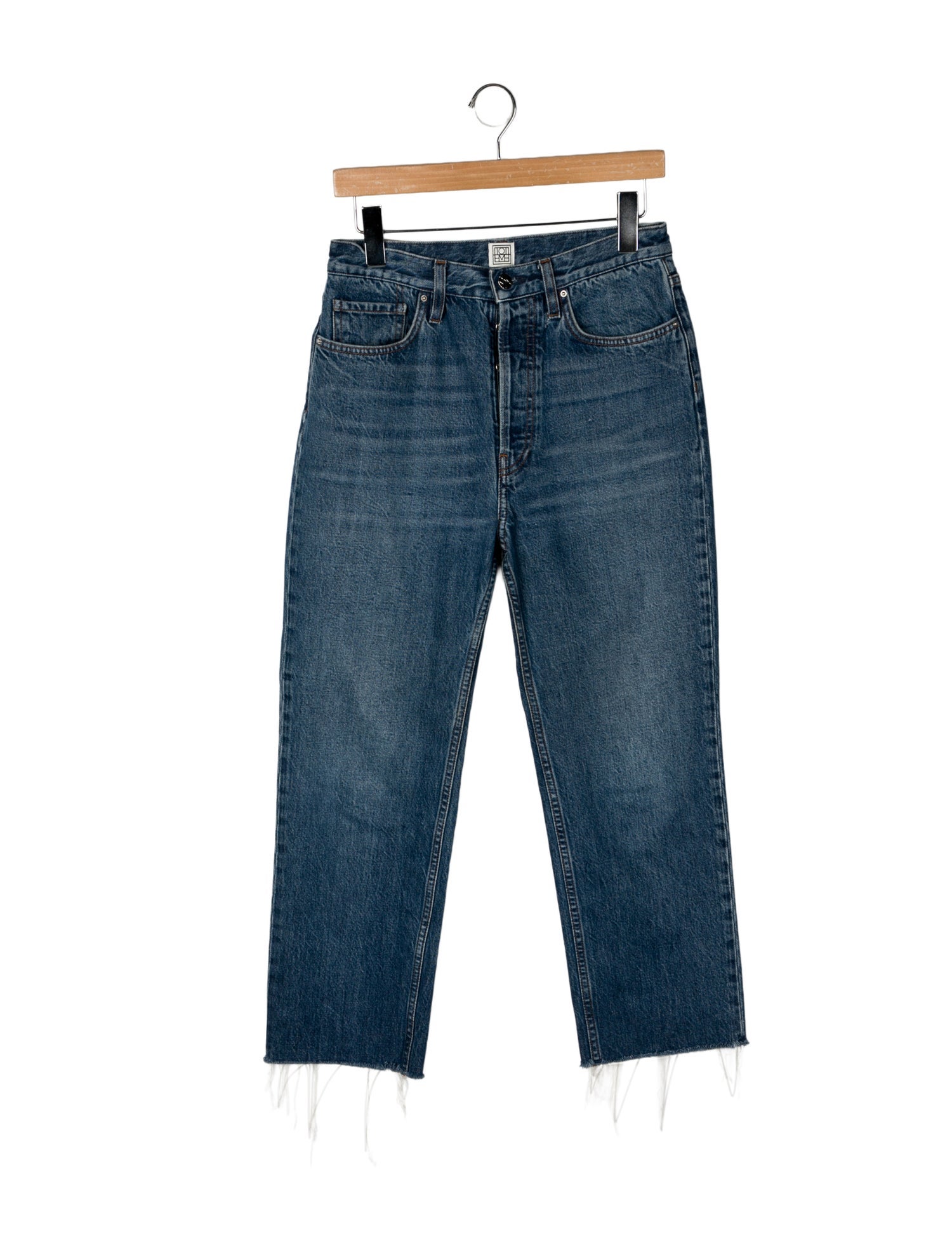 TOTEME High-Rise Straight Leg Jeans