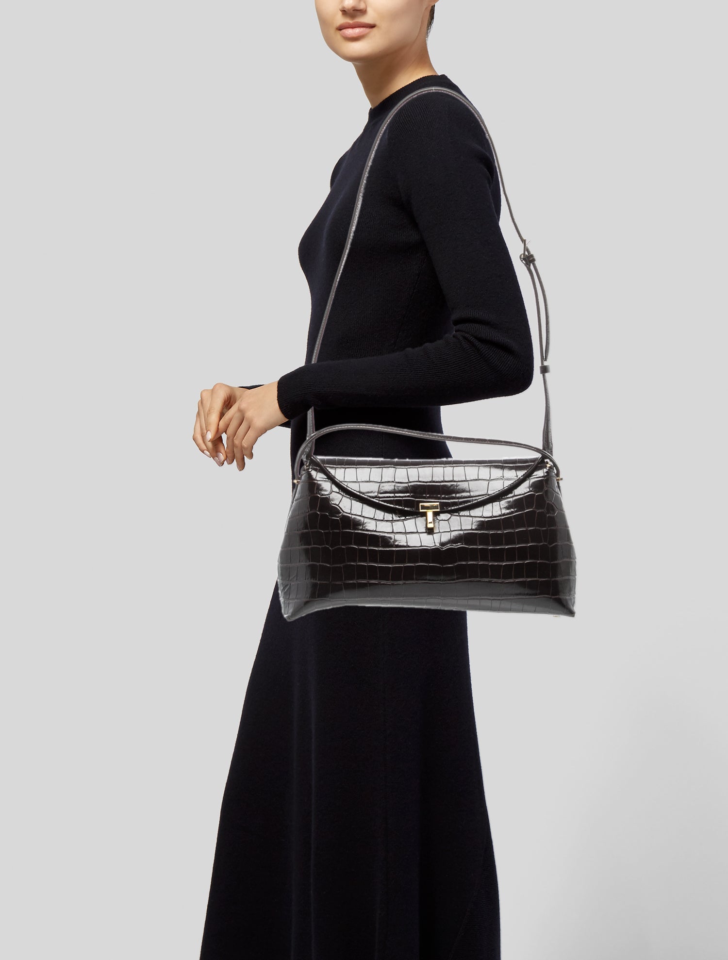 TOTEME Embossed Leather T-Lock