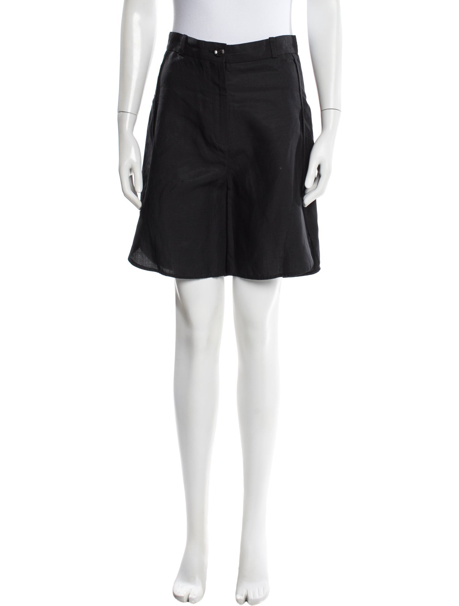 TOTEME Lyocell Linen Wrap Slits Shorts Knee-Length Shorts