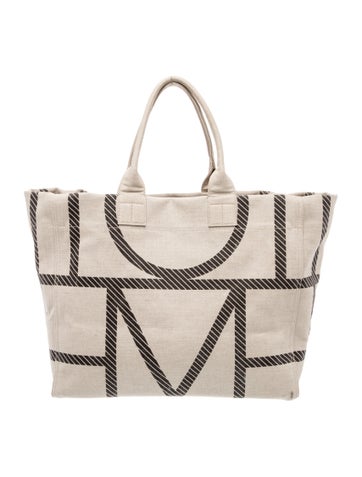 Pre-owned Totême Canvas Tote In Neutral