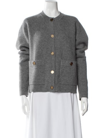 Pre-owned Totême Wool Crew Neck Sweater In Gray