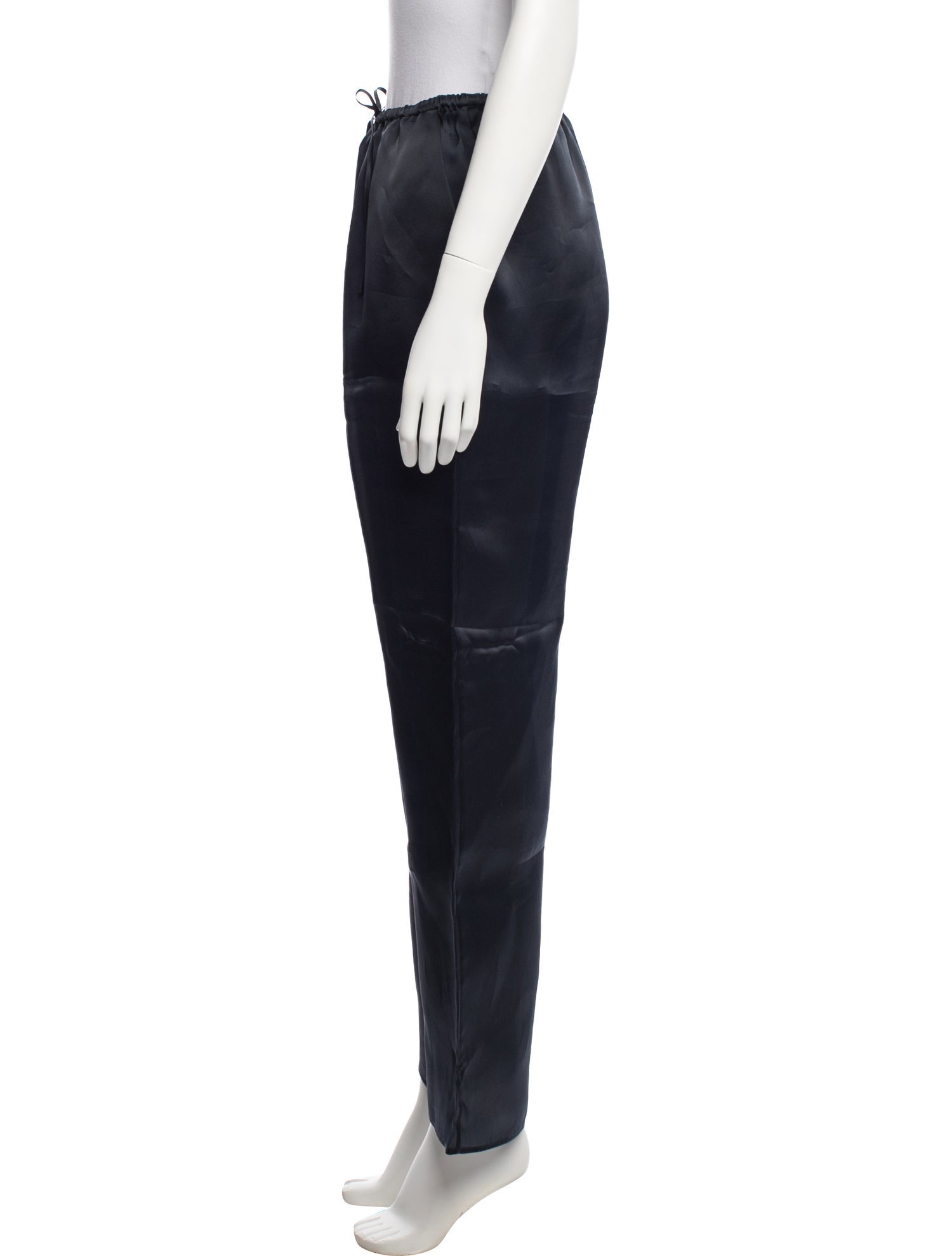 TOTEME Silk Organza Slacks Wide Leg Pants