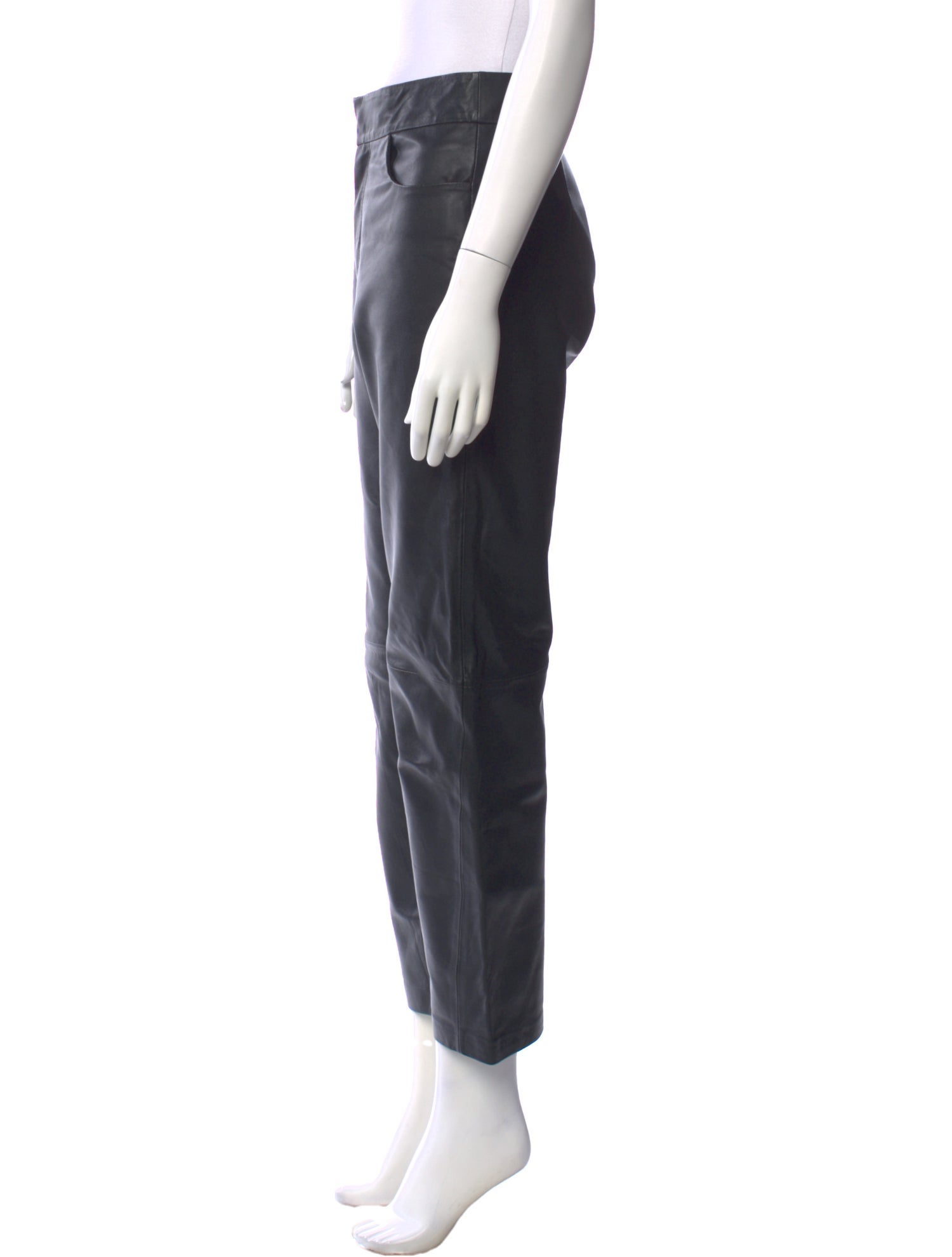 TOTEME Novara Leather Wide Leg Pants
