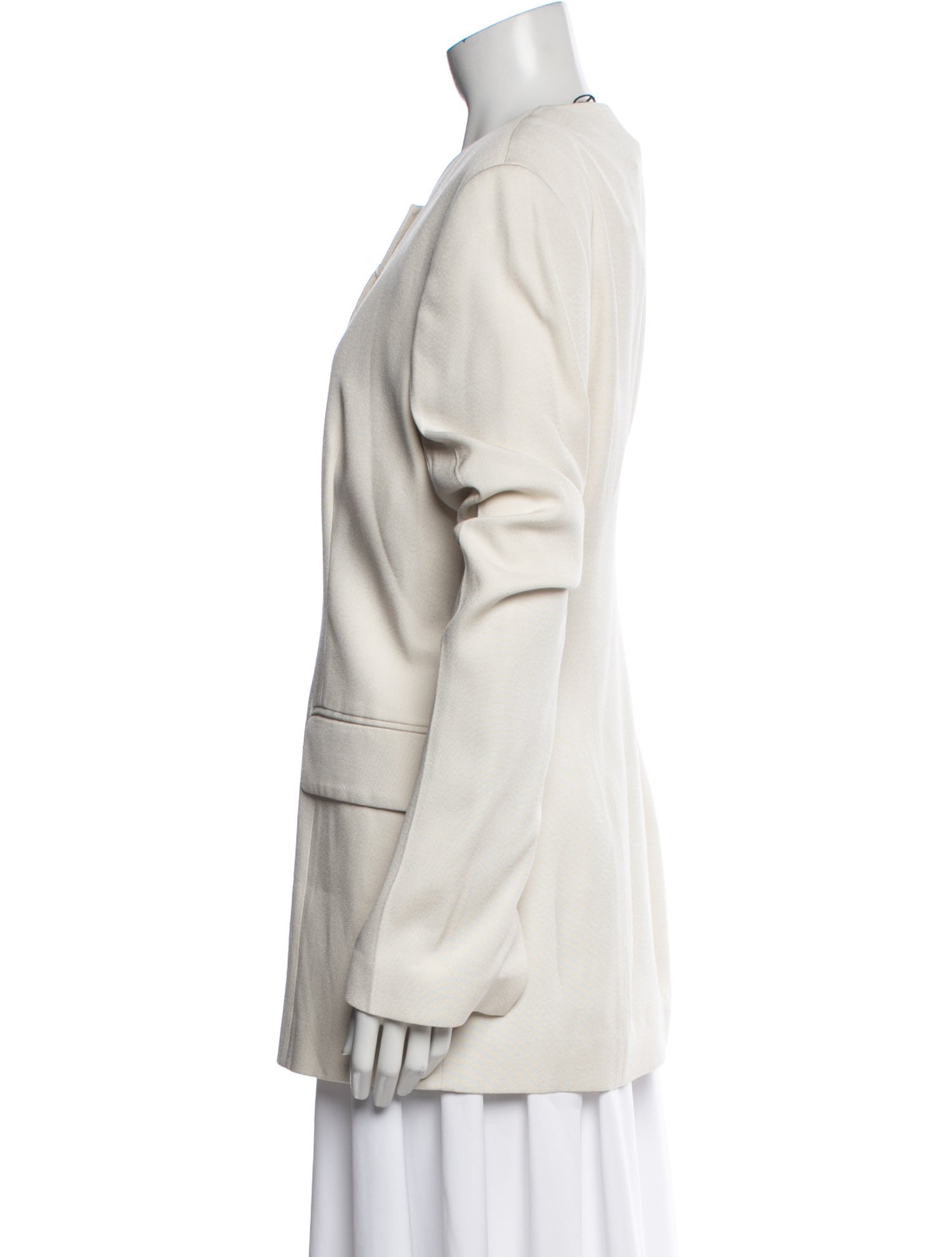 TOTEME Collarless Cinched Jacket Blazer