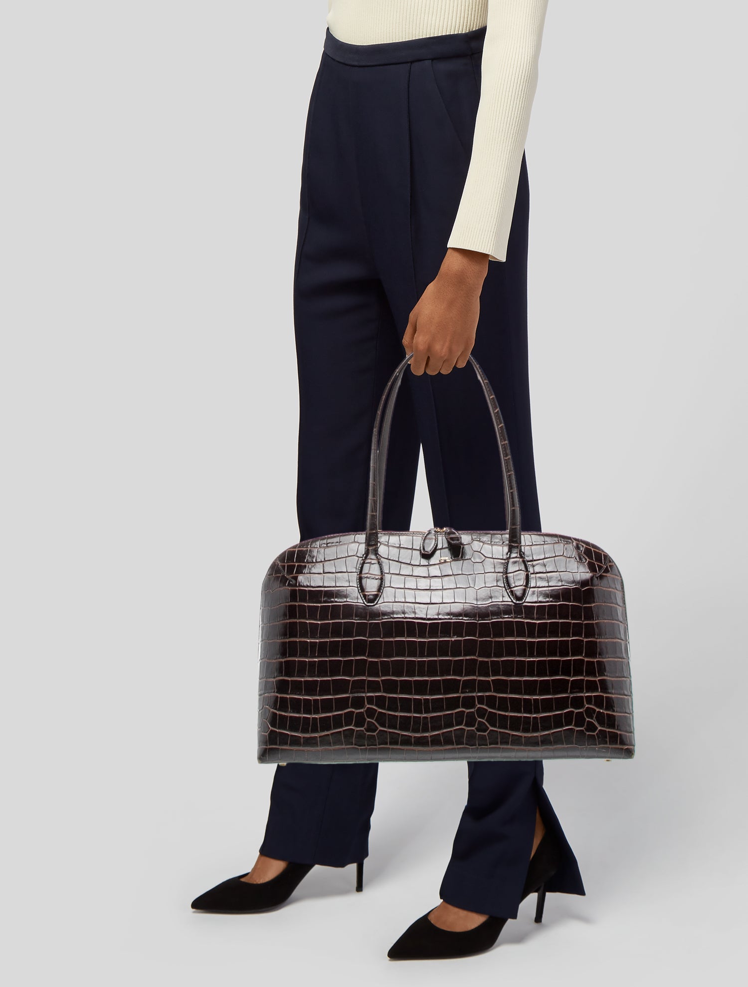 TOTEME Embossed Leather Toteme Day Medium