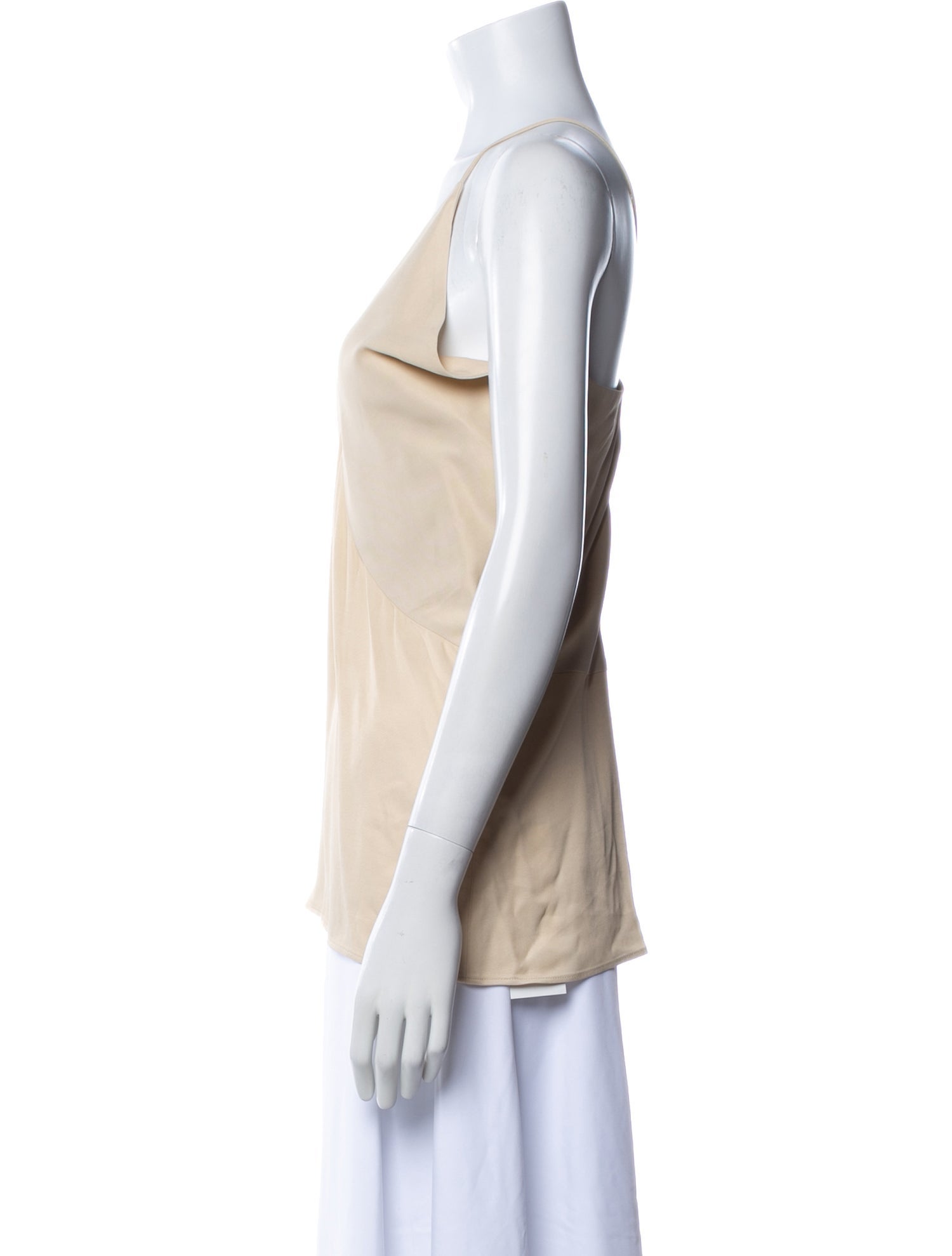 TOTEME Draped Twill Cami Top V-Neck Top