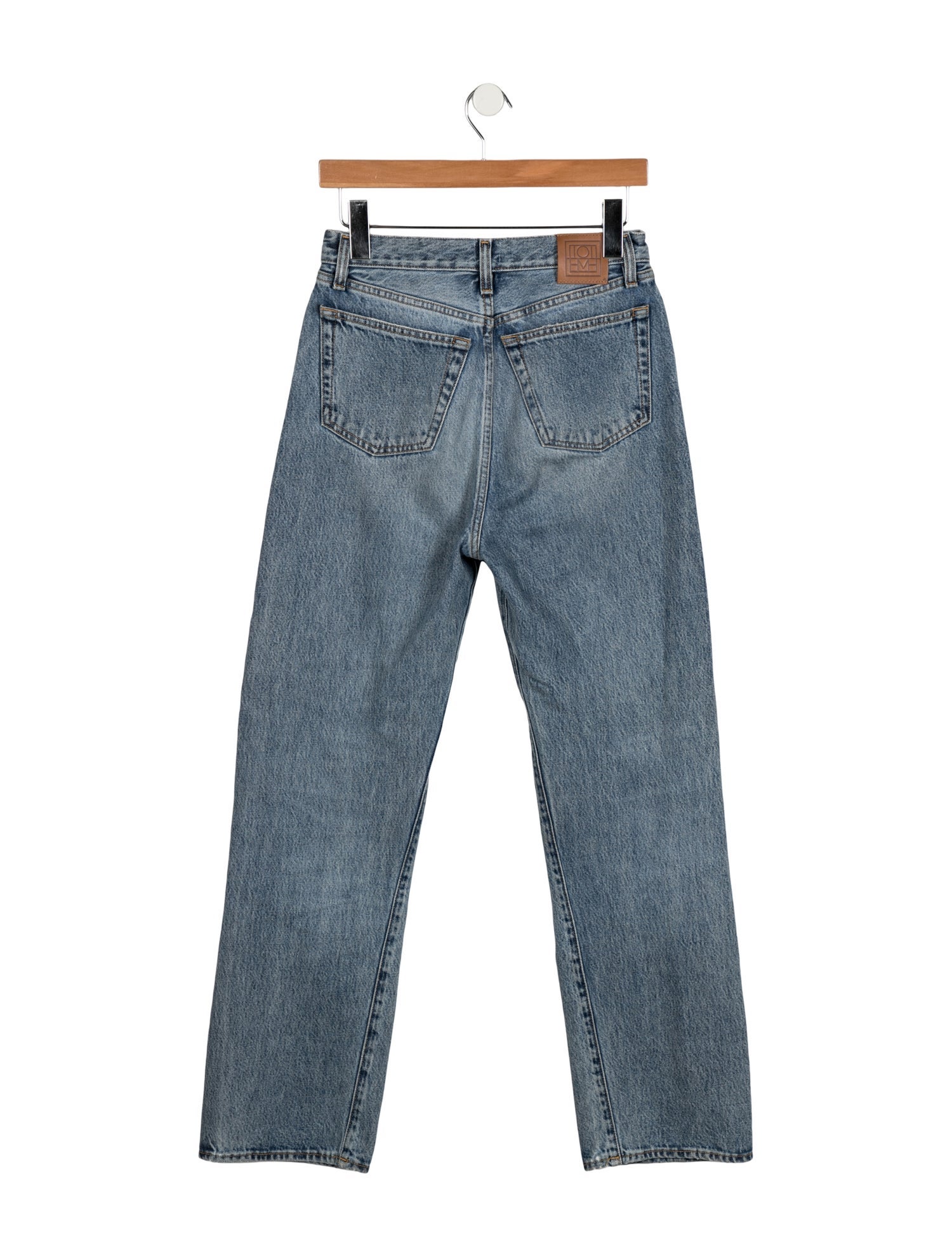 TOTEME High-Rise Straight Leg Jeans