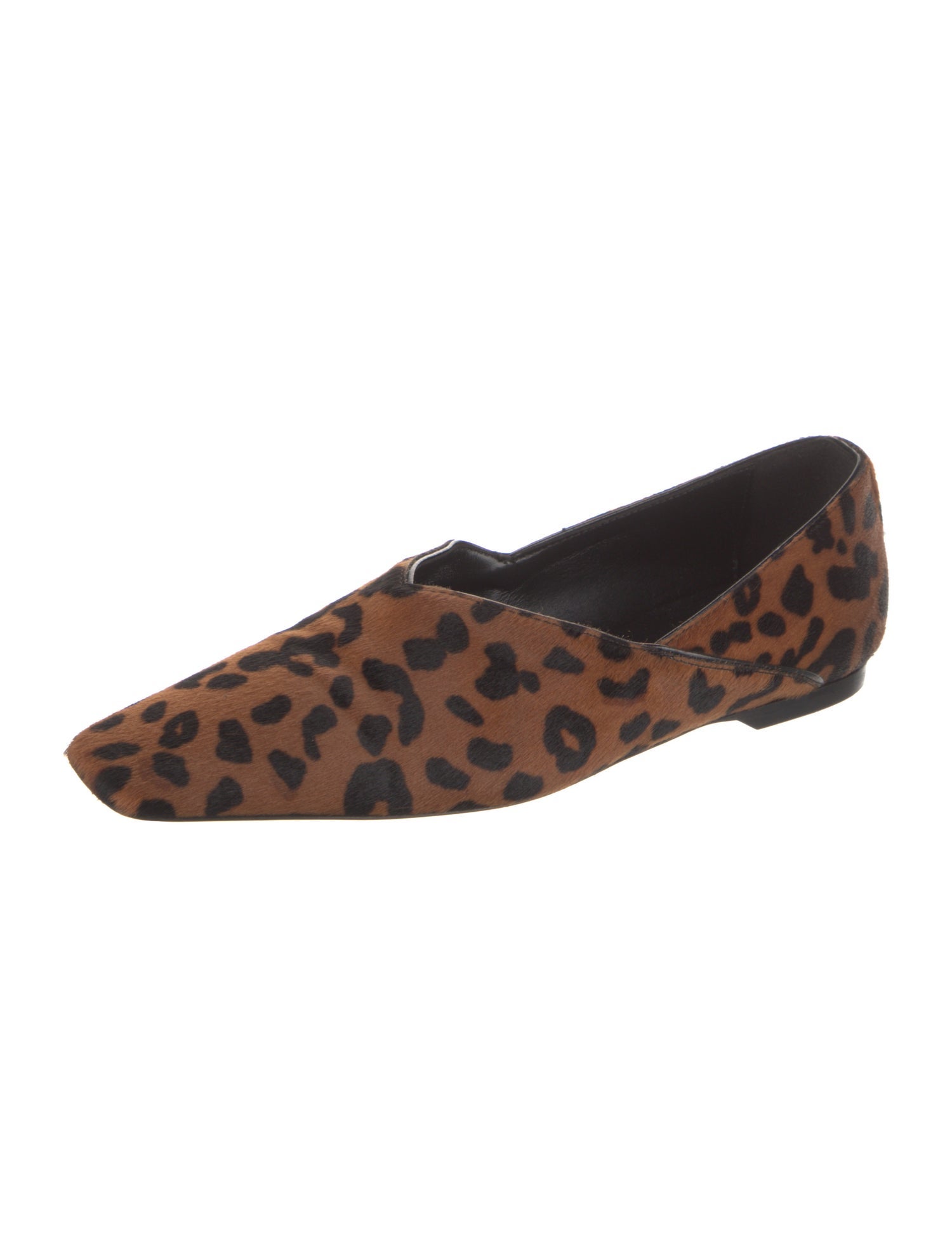 TOTEME Ponyhair Animal Print Flats