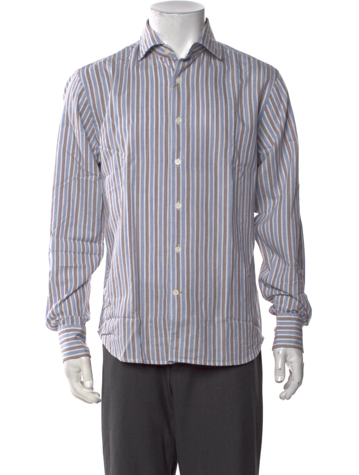 Robert Talbott Striped Long Sleeve Dress Shirt w/ Tags