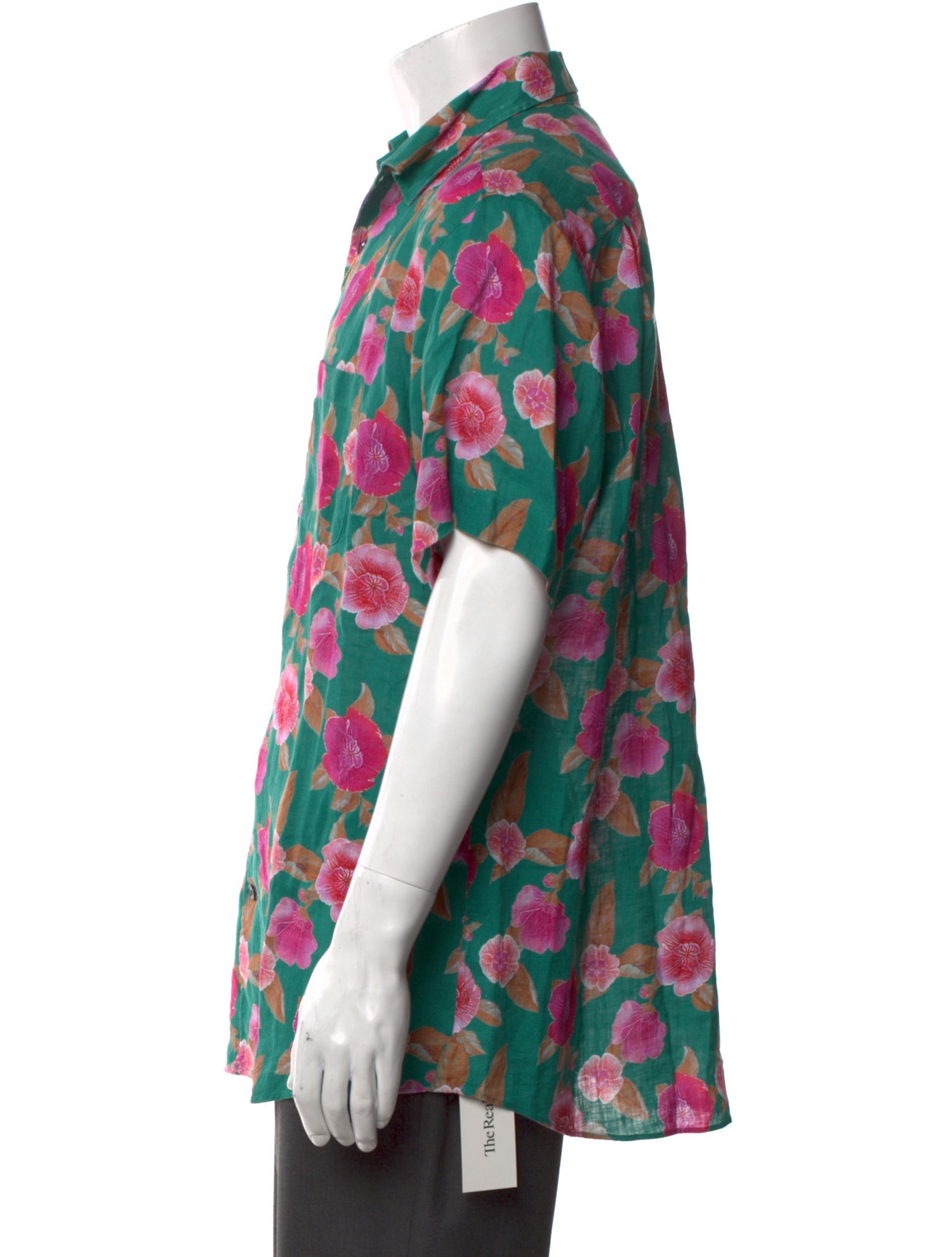 Robert Talbott Linen Floral Print Shirt w/ Tags