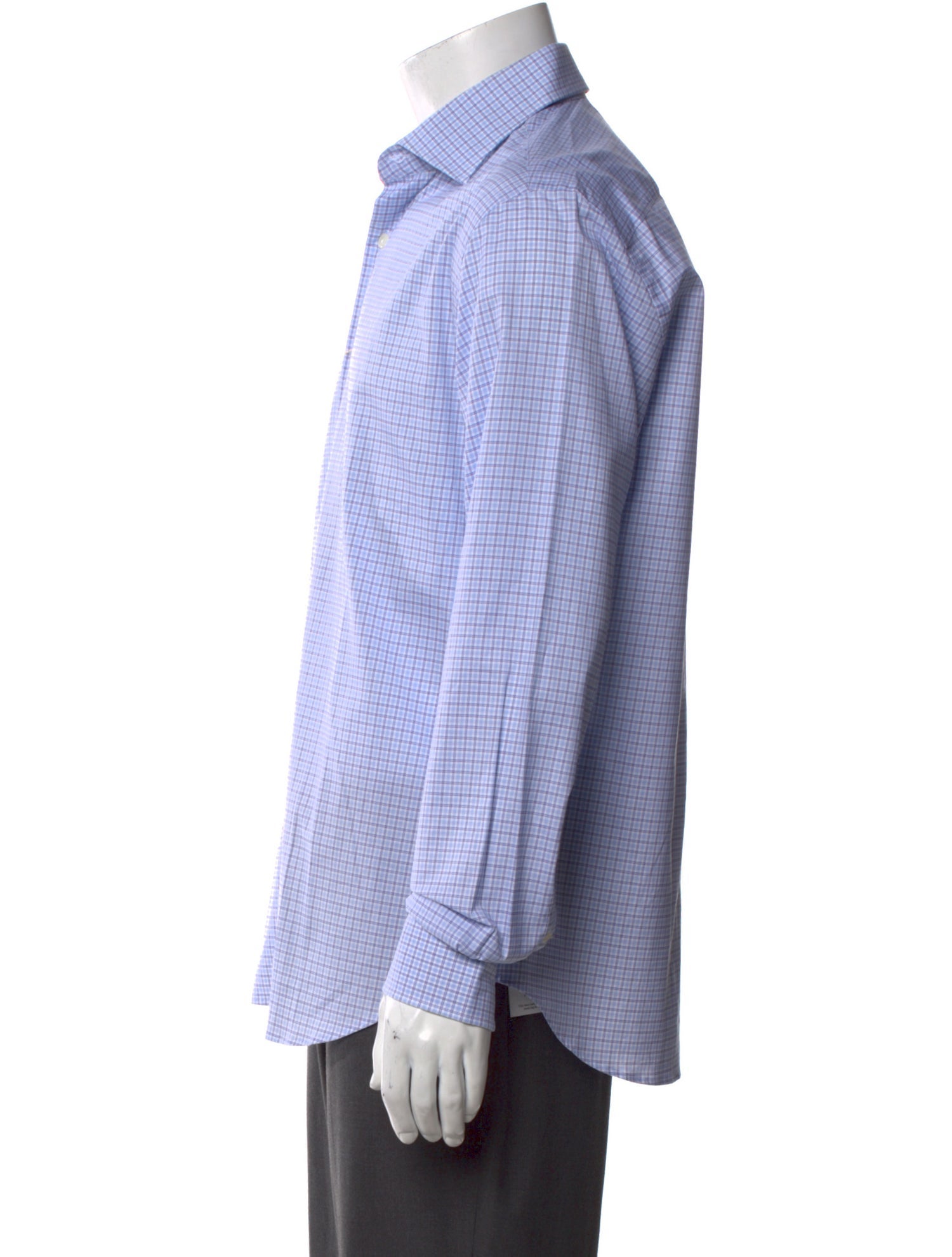 Robert Talbott Plaid Print Long Sleeve Dress Shirt w/ Tags