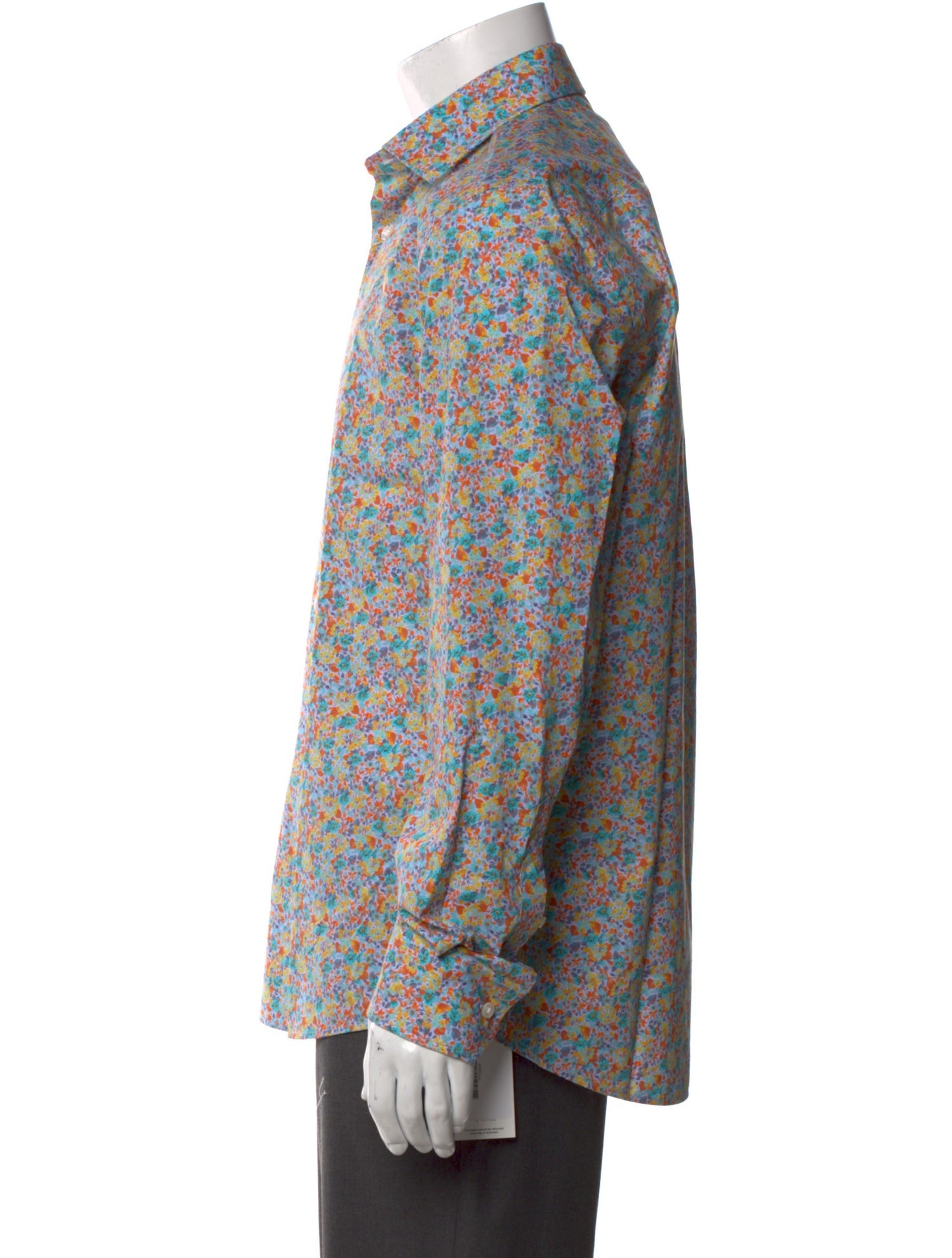 Robert Talbott Floral Print Long Sleeve Dress Shirt w/ Tags