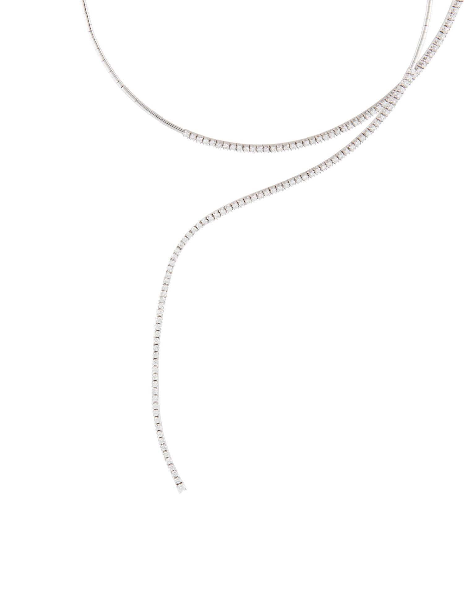 Mattia Cielo 18K Diamond Dew Drop Collar Necklace