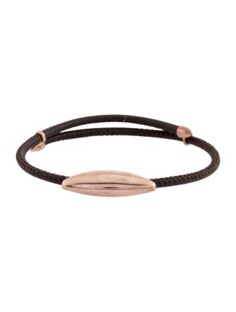 Mattia Cielo Leather Ghiaccio Bracelet