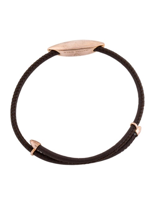 Mattia Cielo Leather Ghiaccio Bracelet