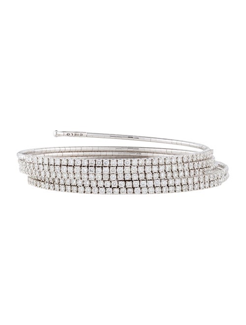 Mattia Cielo 18K 3.50ctw Diamond Rugiada Five-Circle Wrap Bracelet