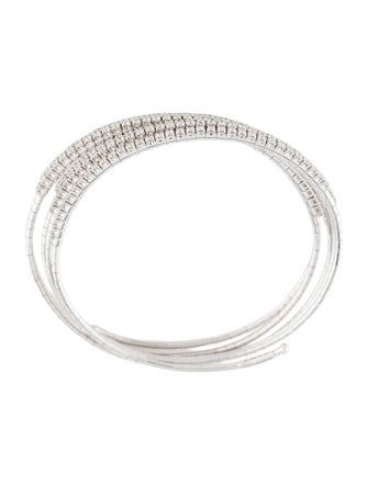 Mattia Cielo 18K 3.50ctw Diamond Rugiada Five-Circle Wrap Bracelet