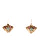 Ted Muehling 10K Tourmaline & Opal Cluster Butterfly Earrings