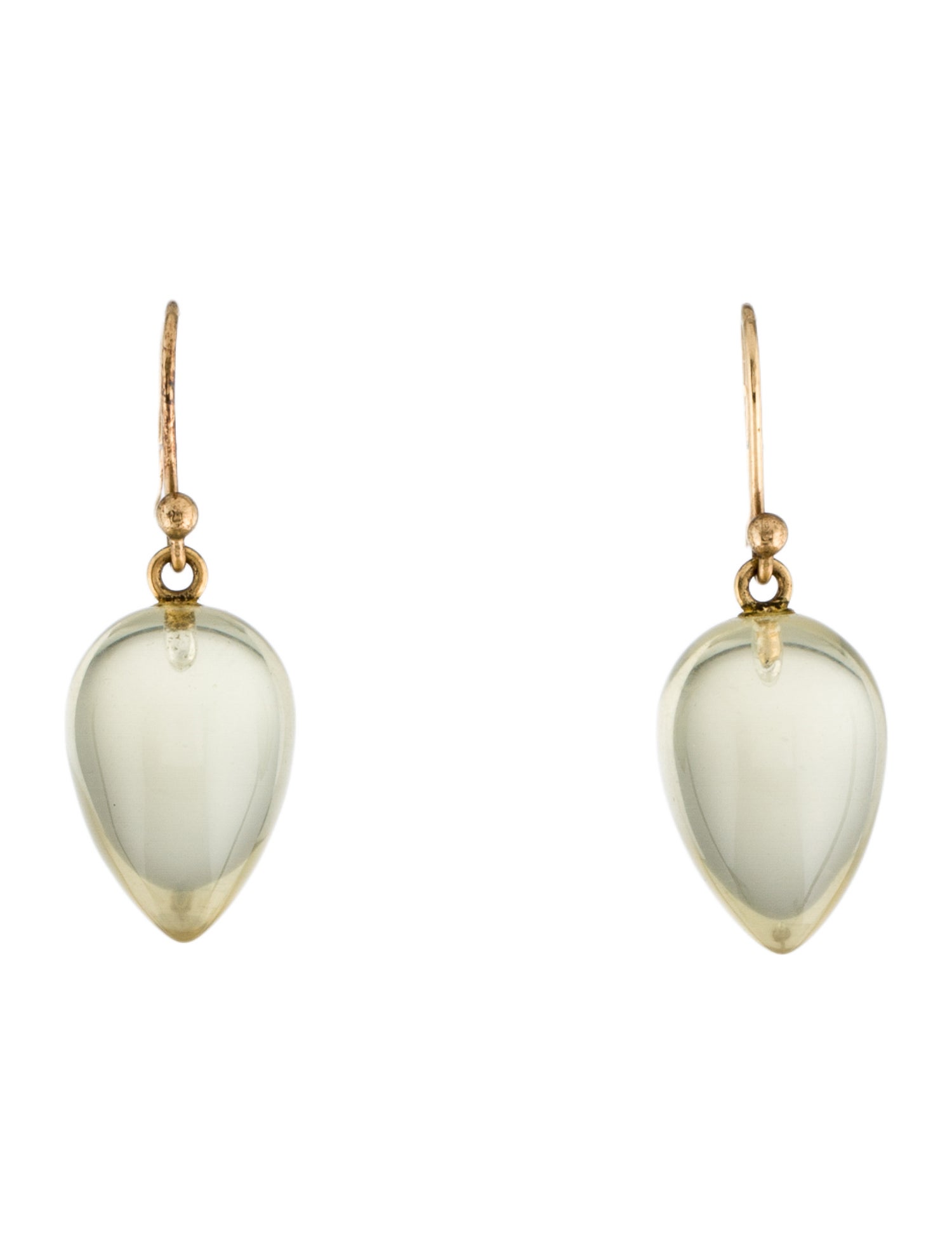 Ted Muehling 14K Citrine Acorns Drop Earrings