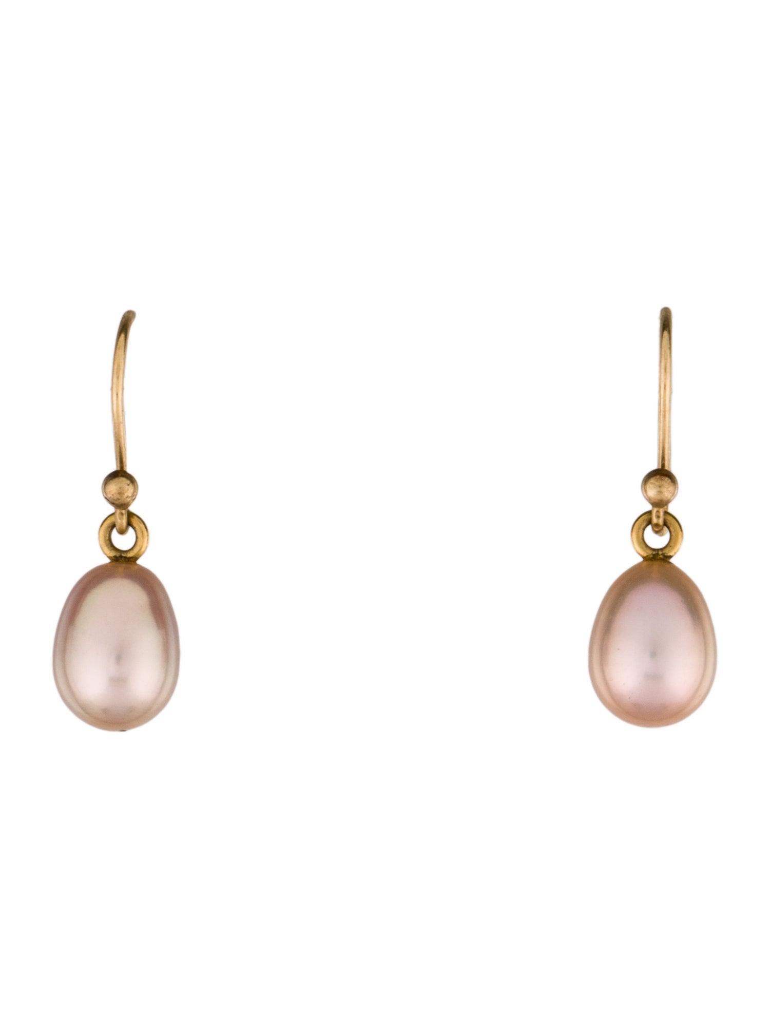 Ted Muehling 14K Dyed Pearl Drop Earrings