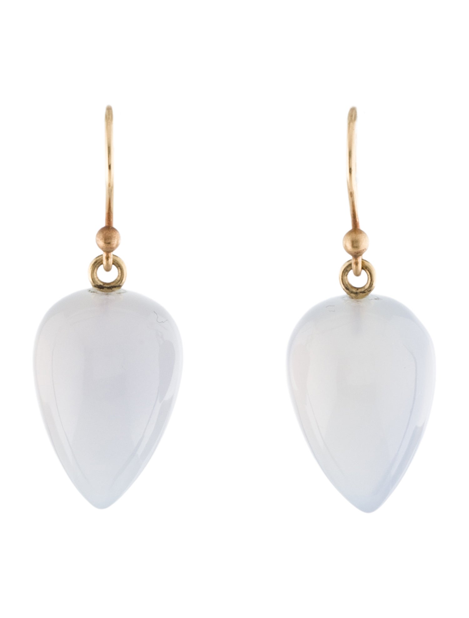 Ted Muehling 14K Chalcedony Drop Earrings