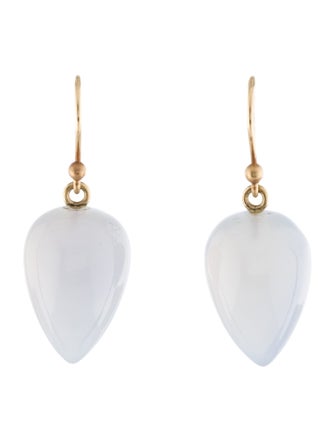 Ted Muehling 14K Chalcedony Drop Earrings
