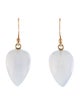 Ted Muehling 14K Chalcedony Drop Earrings