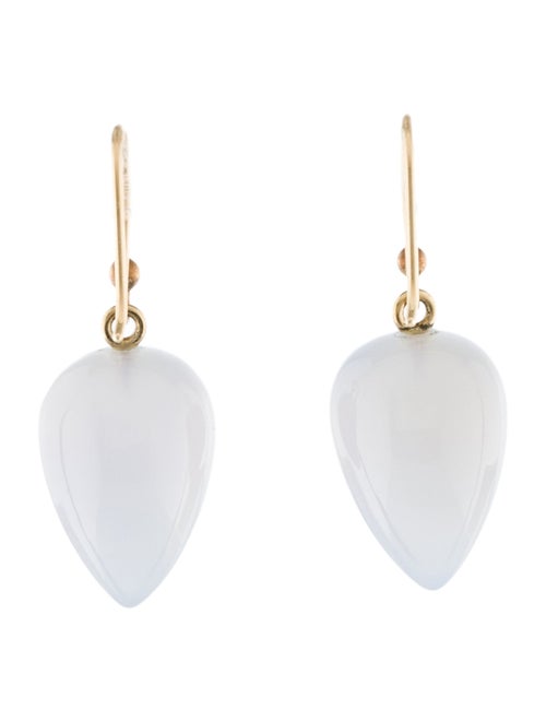 Ted Muehling 14K Chalcedony Drop Earrings