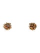 Ted Muehling 14K Diamond, Coral & Shell Cluster Stud Earrings
