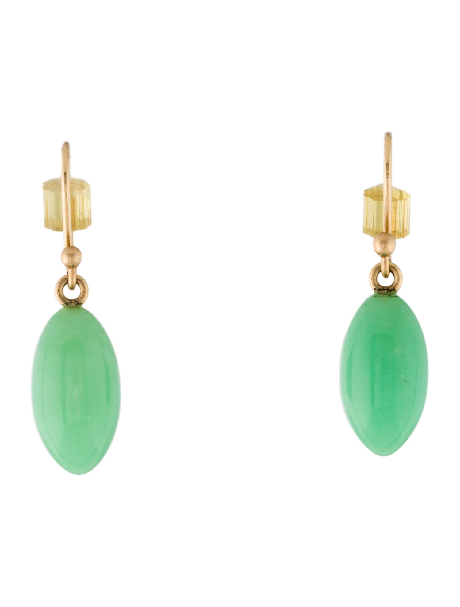 Ted Muehling 14K Chrysoprase Berries Drop Earrings