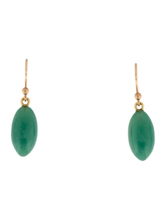 Ted Muehling 14K Chrysoprase Drop Earrings