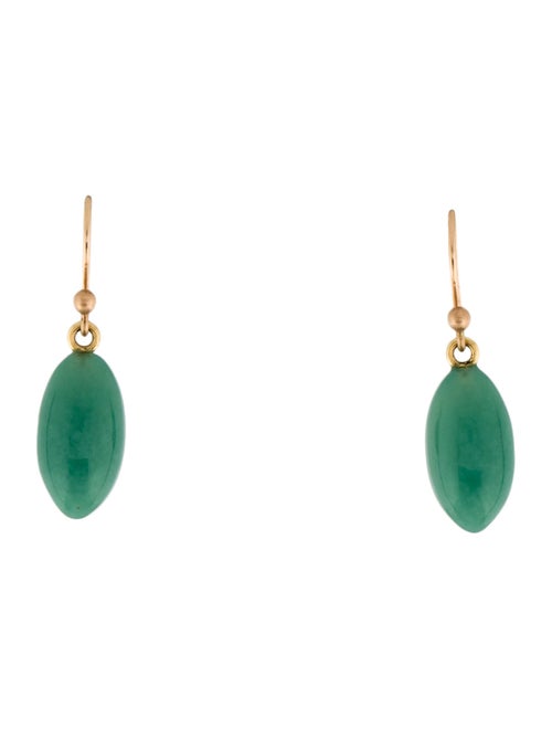 Ted Muehling 14K Chrysoprase Drop Earrings