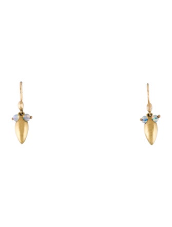 Ted Muehling Opal Eye Bug Drop Earrings
