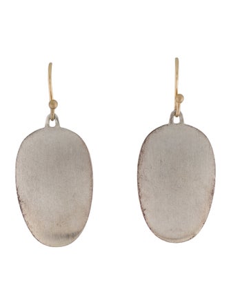 Ted Muehling Two-Tone Large Chips Drop Earrings