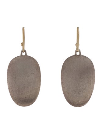 Ted Muehling Two-Tone Large Chips Drop Earrings