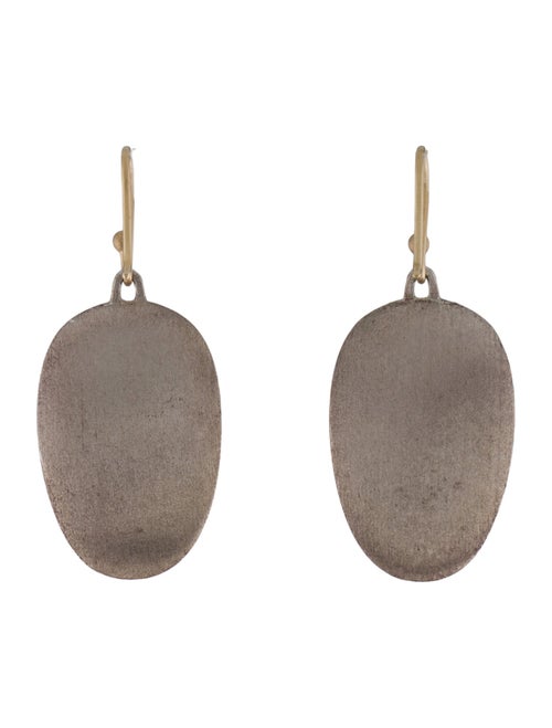 Ted Muehling Two-Tone Large Chips Drop Earrings