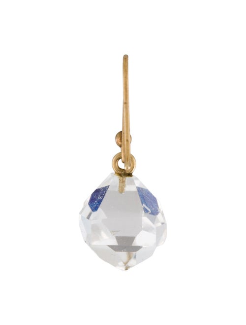 Ted Muehling 14K Quartz Single Drop Earrings