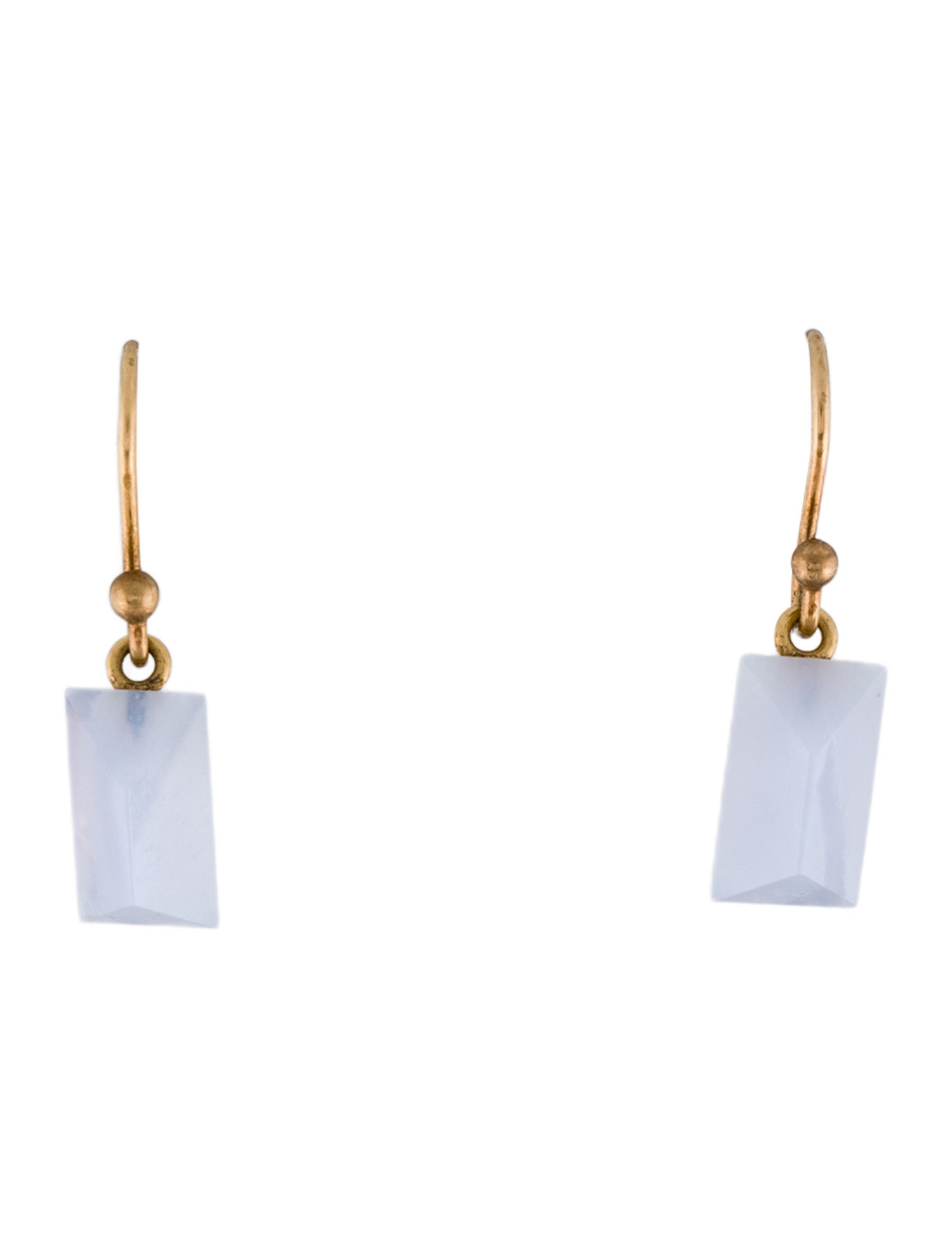 Ted Muehling 14K Agate Gems Drop Earrings