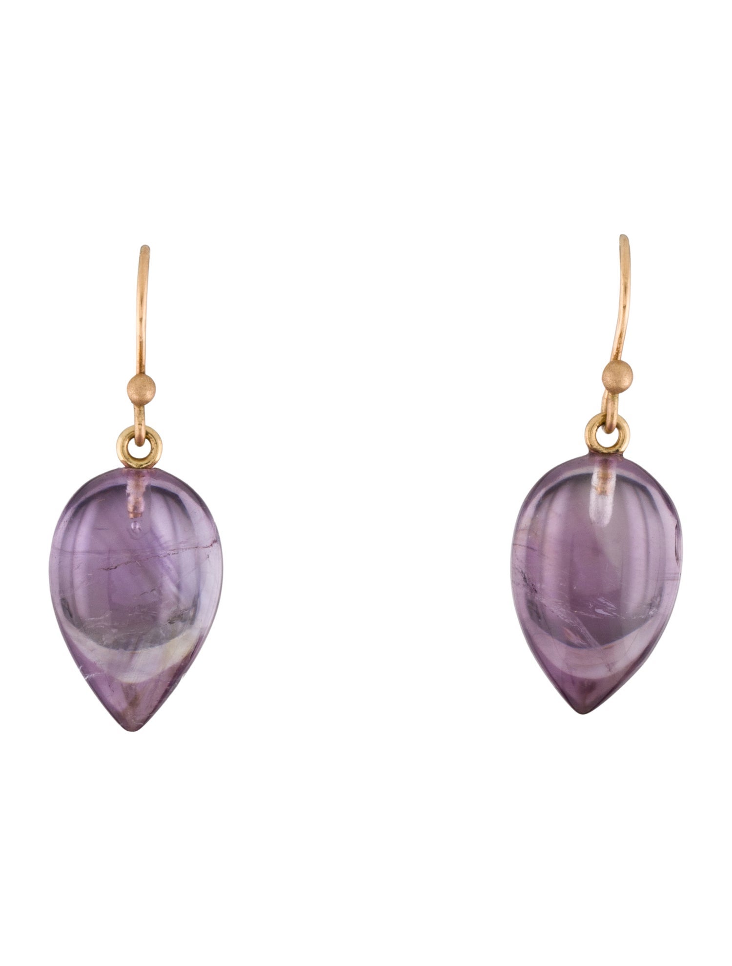 Ted Muehling 14K Amethyst Acorns Drop Earrings