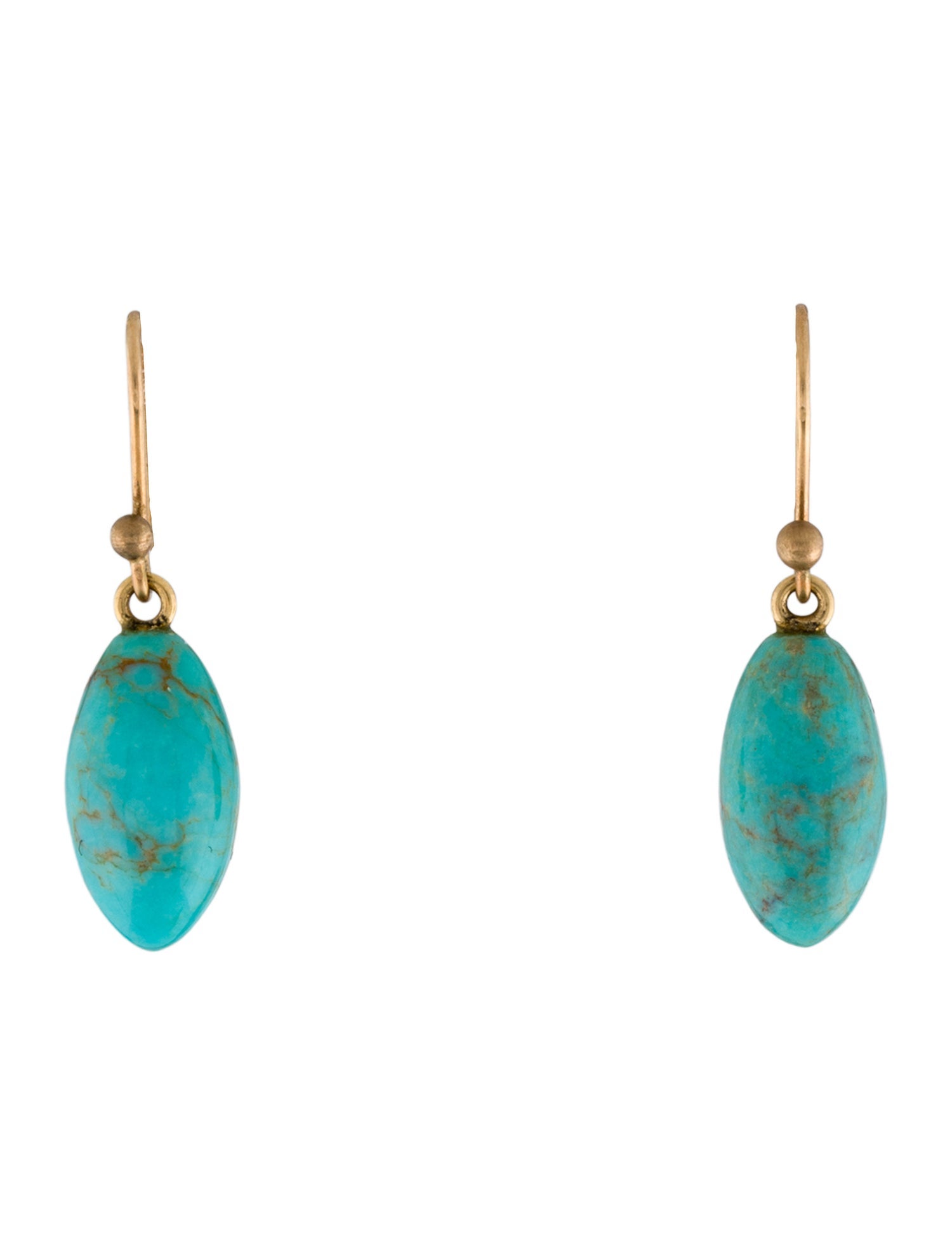 Ted Muehling 14K Turquoise Berries Drop Earrings