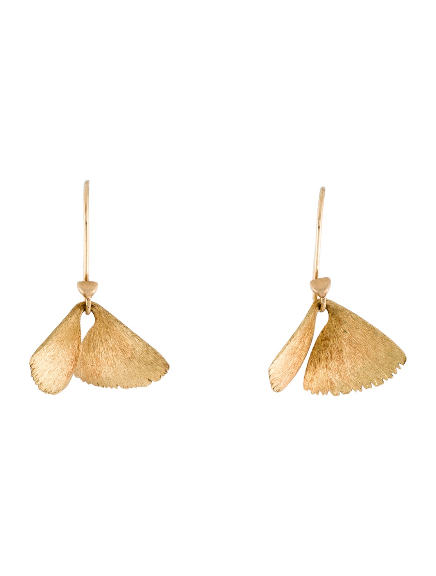 Ted Muehling Moth Wings Drop Earrings