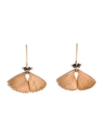 Ted Muehling Diamond Moth Wings Drop Earrings