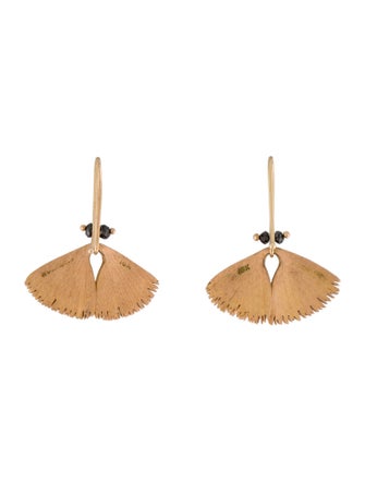 Ted Muehling Diamond Moth Wings Drop Earrings