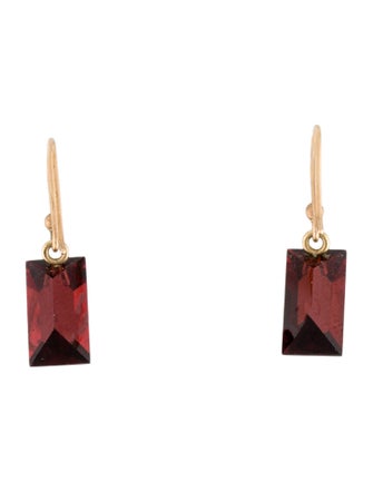 Ted Muehling 14K Garnet Gems Drop Earrings