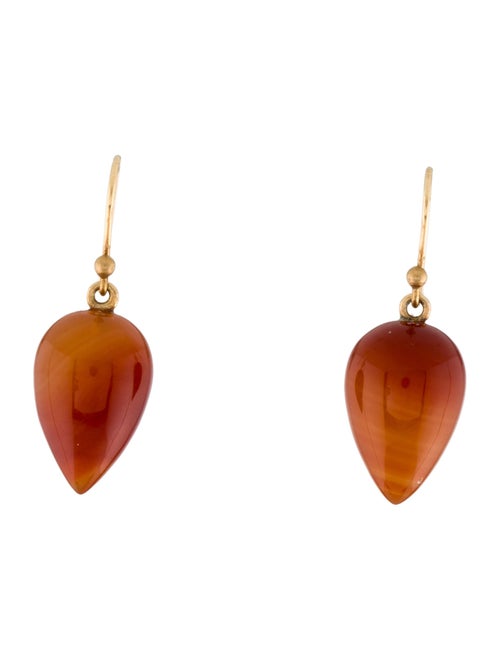 Ted Muehling 14K Carnelian Acorns Drop Earrings