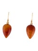 Ted Muehling 14K Carnelian Acorns Drop Earrings