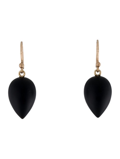 Ted Muehling 14K Onyx Acorns Drop Earrings