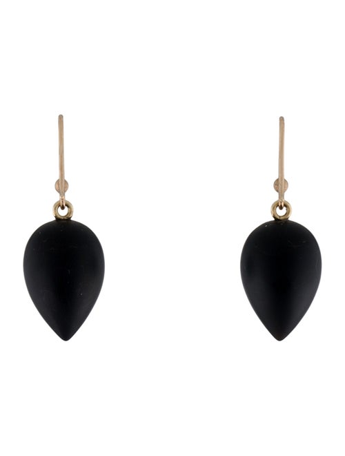Ted Muehling 14K Onyx Acorns Drop Earrings