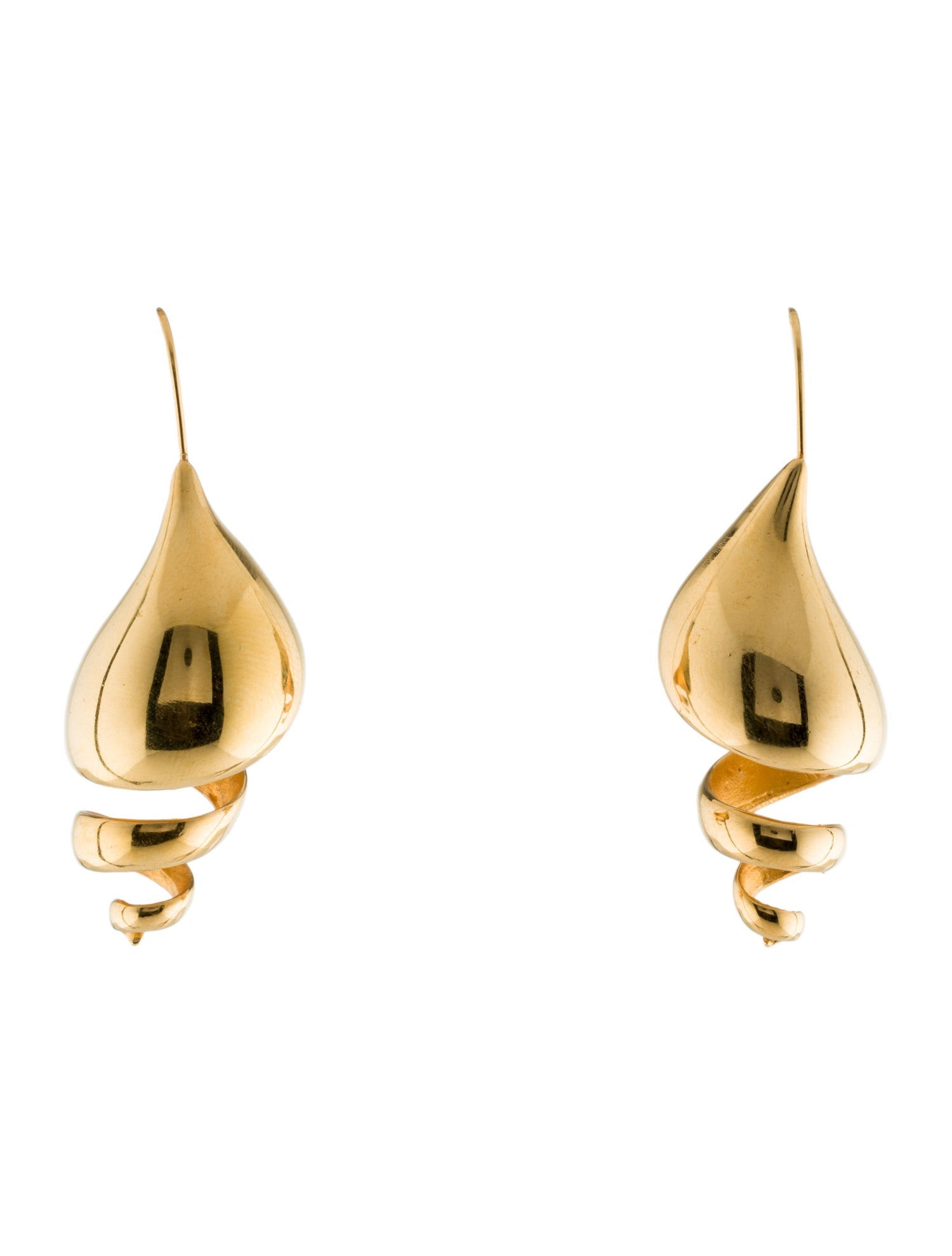 Ted Muehling Turret Shell Drop Earrings